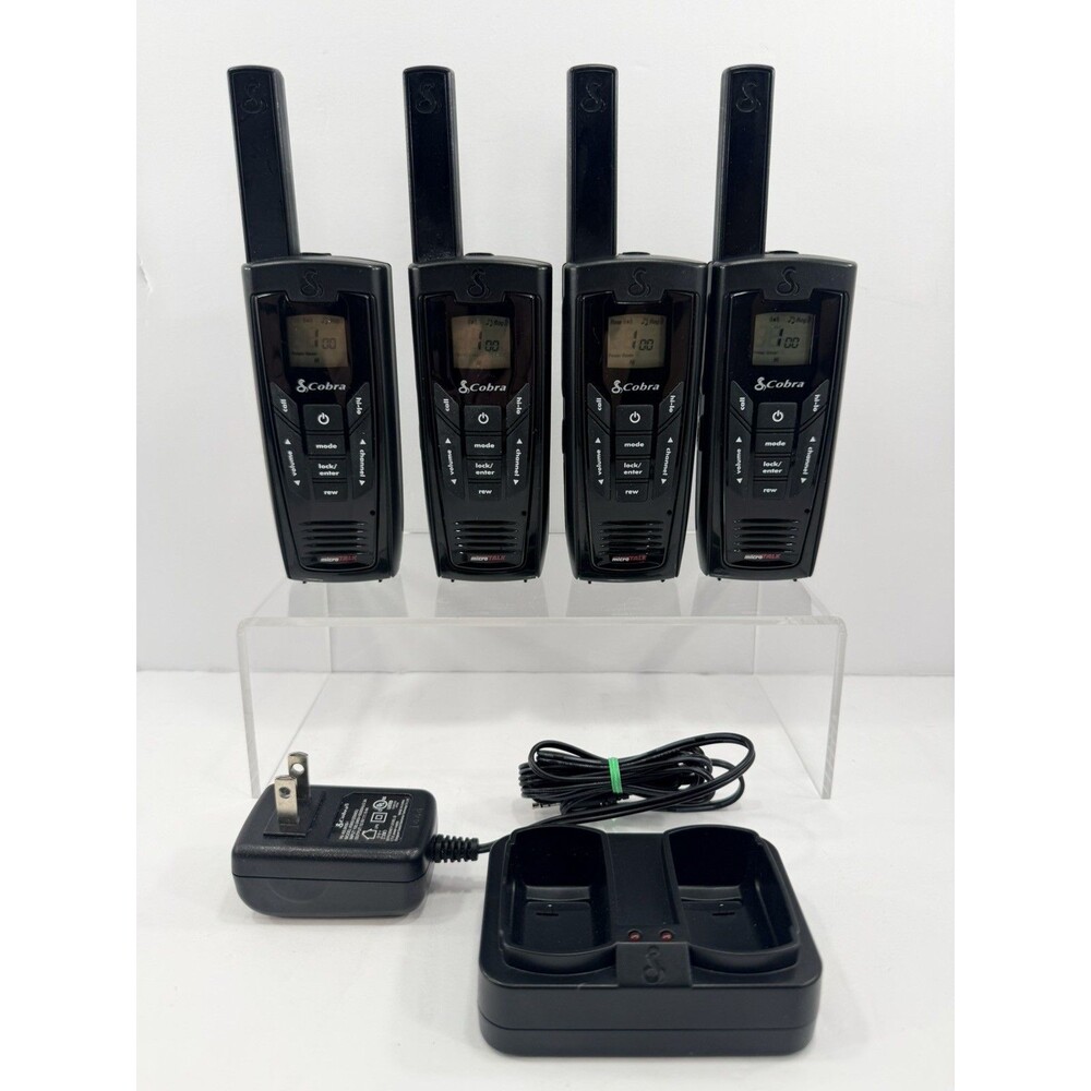 *4* Cobra CXR925 Walkie Talkie Radios | 35-Mile Radius | Rewind-Say-Again TESTED